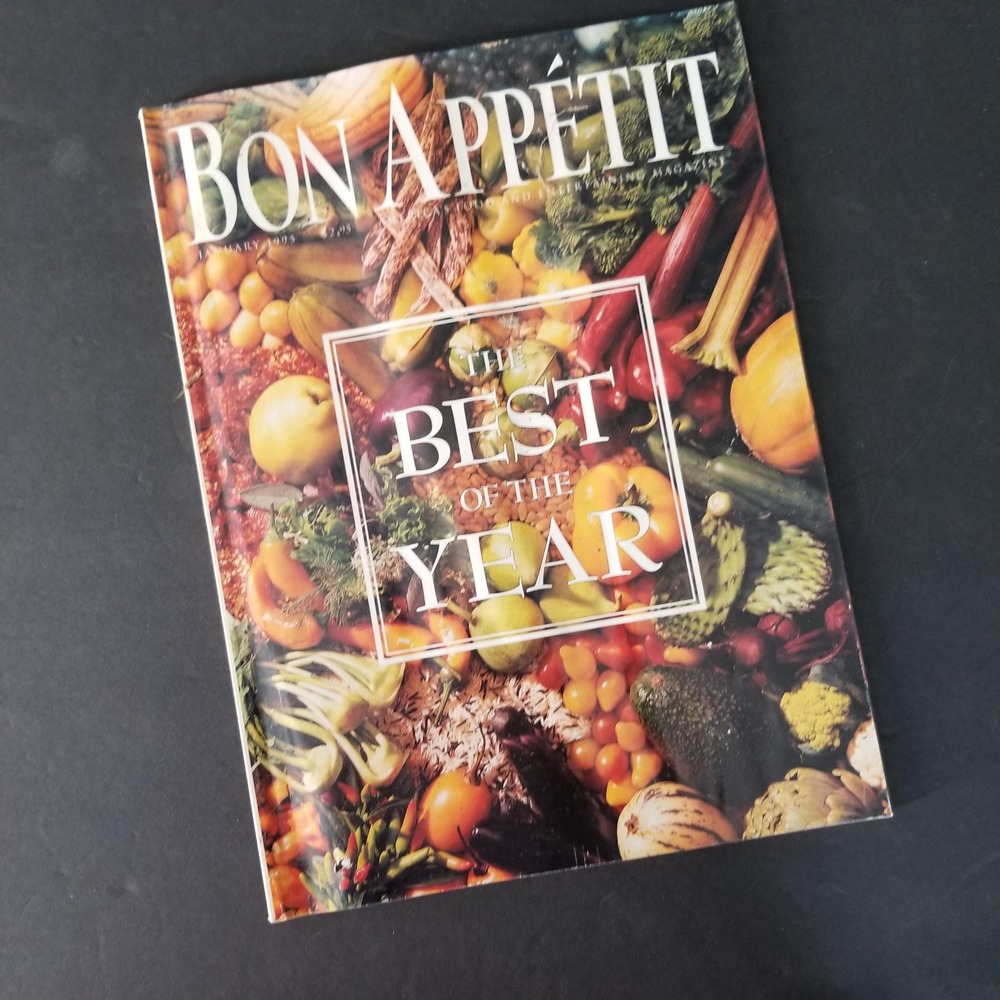 Bon Appetit Magazine January 1995 The Best of‎ the Year Vintage Food Recipes 90s
